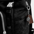 Coach Logan Backpack In Signature Nylon Black