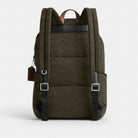 Coach Logan Backpack In Signature Nylon Dark Moss