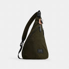 Coach Lachlan Sling In Signature Nylon Dark Moss
