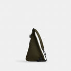 Coach Lachlan Sling In Signature Nylon Dark Moss