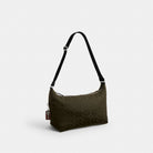 Coach Leo Crossbody In Signature Nylon Dark Moss