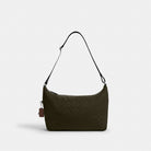 Coach Leo Crossbody In Signature Nylon Dark Moss