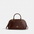 Coach Lara Satchel Bag Gold Maple