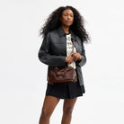 Coach Lara Satchel Bag Gold Maple