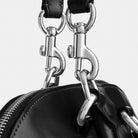 Coach Lara Satchel Bag Silver Black