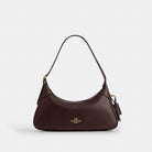 Coach Ella Small Shoulder Bag Gold Espresso