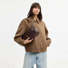 Coach Ella Small Shoulder Bag Gold Espresso
