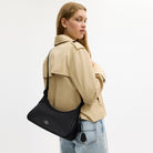 Coach Ella Small Shoulder Bag Gunmetal Black