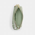 Coach Nolita 19 With Floral Print And Bow Gold Pale Green