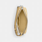 Coach Nolita 19 With Floral Print And Bow Silver Washed Yellow