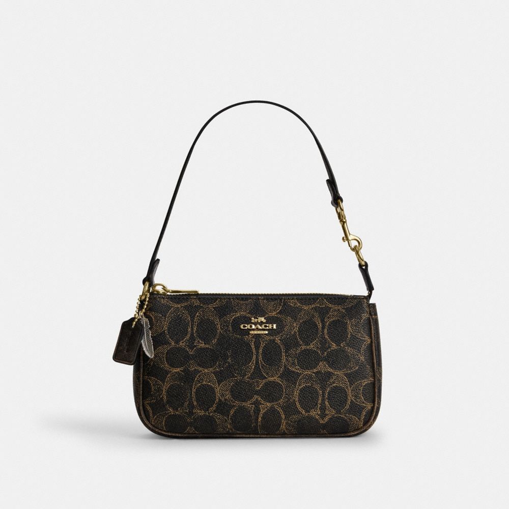 Coach Nolita 19 In Loved Signature Canvas With Charms Gold Brown