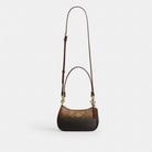 Coach Teri Mini Crossbody Bag In Ombre Signature Canvas Gold Brown