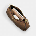 Coach Teri Mini Crossbody Bag In Ombre Signature Canvas Gold Brown