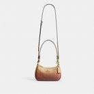 Coach Teri Mini Crossbody Bag In Ombre Signature Canvas Gold Sunset