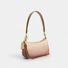 Coach Teri Mini Crossbody Bag In Ombre Signature Canvas Gold Sunset