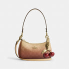 Coach Teri Mini Crossbody Bag In Ombre Signature Canvas Gold Sunset