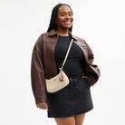 Coach Teri Mini Crossbody Bag With Charms Silver Ivory