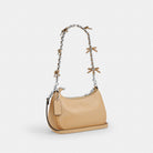 Coach Teri Mini Crossbody Bag With Bows Silver Light Sand