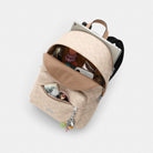 Coach Taylor Small Backpack In Signature Canvas Silver Sand Taupe