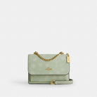 Coach Mini Klare Crossbody Bag With Floral Print Gold Pale Green