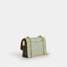 Coach Mini Klare Crossbody Bag With Floral Print Gold Pale Green