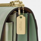Coach Mini Klare Crossbody Bag With Floral Print Gold Pale Green