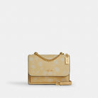 Coach Mini Klare Crossbody Bag With Floral Print Gold Washed Yellow