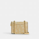 Coach Mini Klare Crossbody Bag With Floral Print Gold Washed Yellow