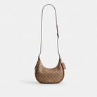 Coach Emily Shoulder Bag In Signature Canvas Gold Tan Brown