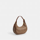 Coach Emily Shoulder Bag In Signature Canvas Gold Tan Brown