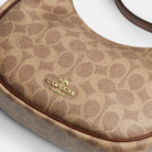 Coach Emily Shoulder Bag In Signature Canvas Gold Tan Brown