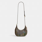 Coach Emily Shoulder Bag In Signature Jacquard With Floral Embroidery Gold Oak Multi