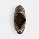 Coach Emily Shoulder Bag In Signature Jacquard With Floral Embroidery Gold Oak Multi