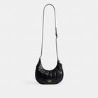 Coach Emily Shoulder Bag With Quilting Gold Black