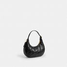 Coach Emily Shoulder Bag With Quilting Gold Black
