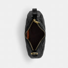 Coach Emily Shoulder Bag With Quilting Gold Black
