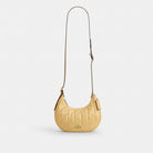 Coach Emily Shoulder Bag With Quilting Gold Soft Yellow