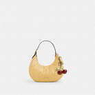 Coach Emily Shoulder Bag With Quilting Gold Soft Yellow