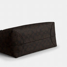 Coach Medium City Tote Bag In Signature Canvas Gold Walnut Black