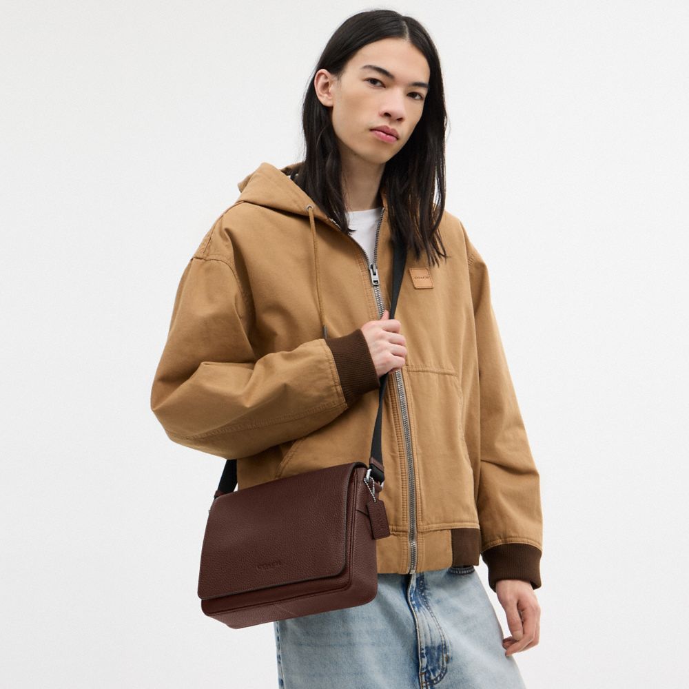 Coach Jack Messenger Bag Silver Maple