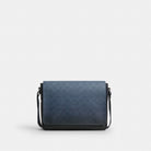 Coach Jack Messenger Bag In Ombre Signature Canvas Silver Blue