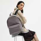 Coach Taylor Backpack Silver Graphite