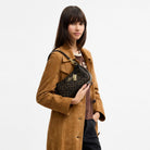 Coach Teri Shoulder Bag In Loved Signature Canvas With Charms Gold Brown