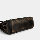Coach Bridget Flap Shoulder Bag In Loved Signature Canvas With Charms Gold Brown