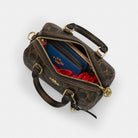Coach Mini Rowan Crossbody Bag In Loved Signature Canvas With Charms Gold Brown