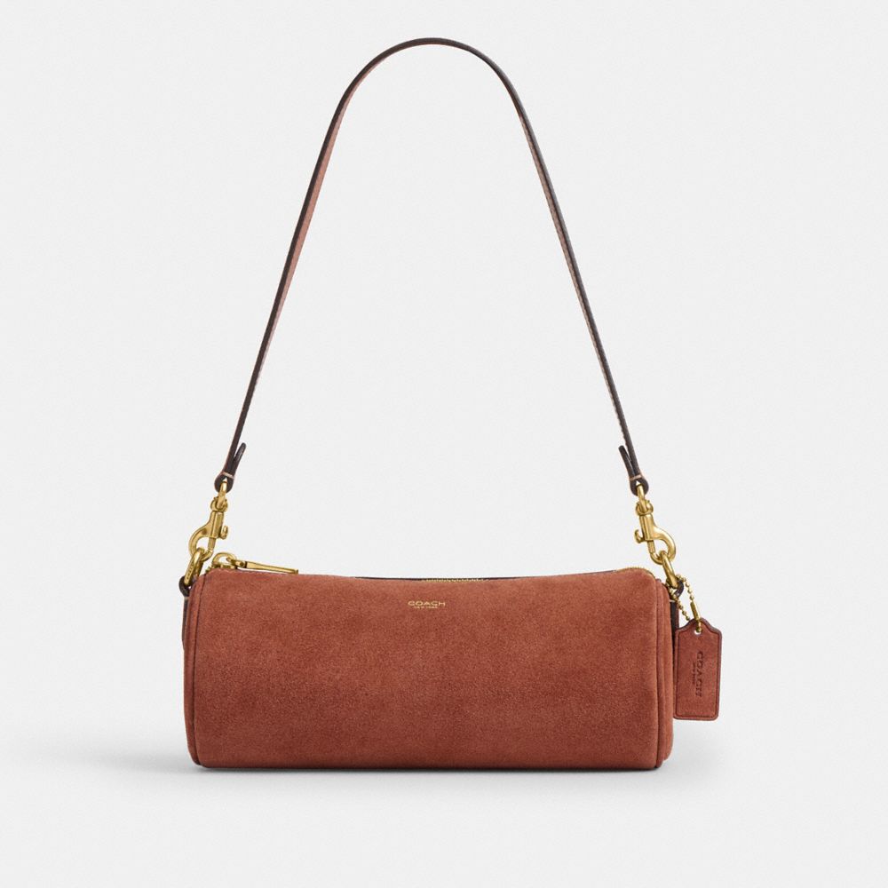 Coach Barrel Bag Brass Clay