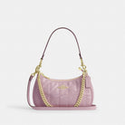 Coach Teri Shoulder Bag With Quilting Gold Carnation