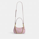 Coach Teri Shoulder Bag With Quilting Gold Carnation