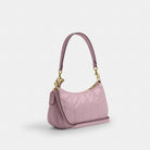 Coach Teri Shoulder Bag With Quilting Gold Carnation