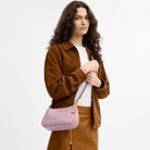 Coach Teri Shoulder Bag With Quilting Gold Carnation